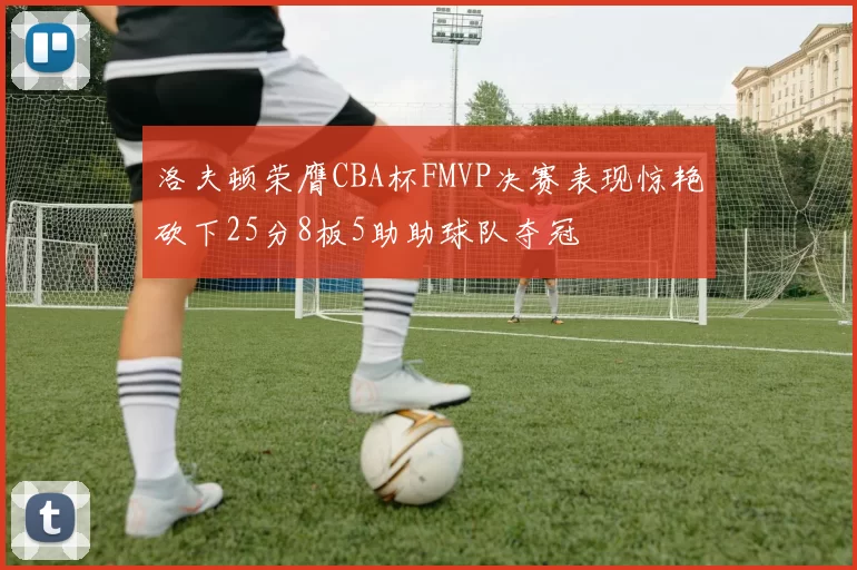 洛夫顿荣膺CBA杯FMVP决赛表现惊艳砍下25分8板5助助球队夺冠